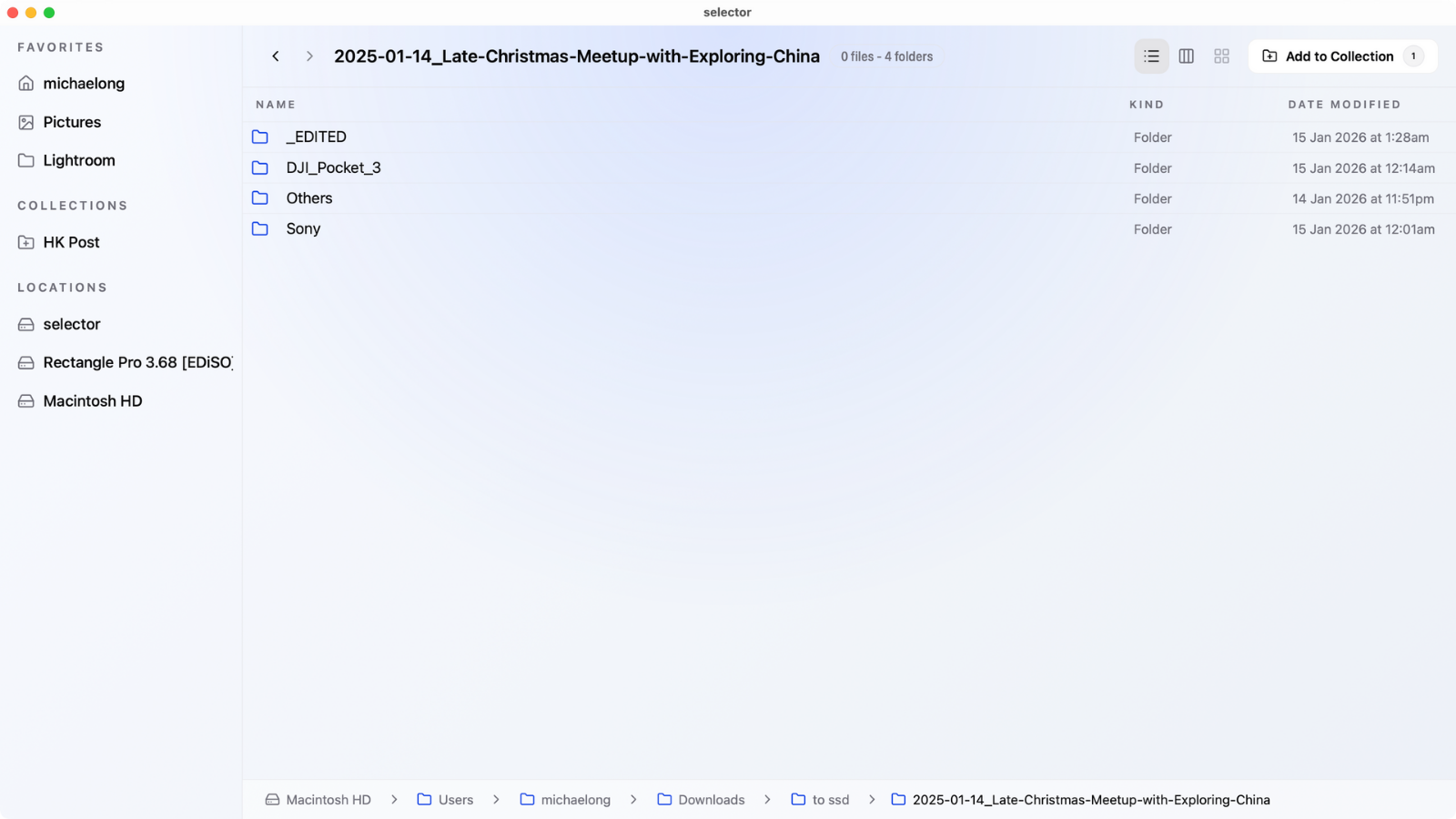 Selector project thumbnail placeholder